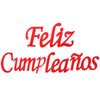 Festón Feliz Cumpleaños Escarchado y Metalizado
