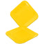Plato Cartón Cuadrado 6" 8" Amarillo x12