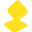 Plato Cartón Cuadrado 6" 8" Amarillo x12