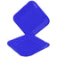 Plato Cartón Cuadrado 6" 8" 9" Azul x12