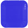 Plato Cartón Cuadrado 6" 8" 9" Azul x12