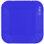 Plato Cartón Cuadrado 6" 8" 9" Azul x12