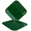 Plato Cartón Cuadrado 6" 8" Verde x12