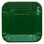 Plato Cartón Cuadrado 6" 8" Verde x12