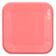 Plato Cartón Cuadrado 6" 8" Rosado x12