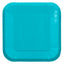 Plato Cartón Cuadrado 6" 8" 9" Azul Claro x12