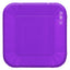 Plato Cartón Cuadrado 6" 8" 9" Lila x12
