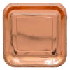 Plato Cartón Metalizado Cuadrado 6" 9" x12