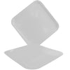 Plato Cartón Cuadrado 6" 8" 9" Blanco x12