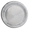 Plato Cartón Redondo Metalizado 9" x12