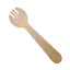 Cuchara Tenedor Biodegradables Bambu Bajo en Plastico