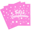 Servilleta Feliz Cumpleaños Unicolor x20