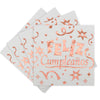 Servilleta Feliz Cumpleaños Impresion Metalizada x20