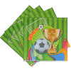 Kit (Cubiertos-Platos-Servilletas-Vasos) Fútbol Verde