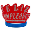 Diademas de Cartón Corona Neón Feliz Cumpleaños