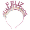 Diadema Feliz Cumpleaños con Gafas Escarcha