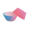 Juego de 100 Moldes Azul-Rosado para Hornear Cupcakes de Papel