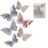 Mariposas Decorativa Colores x12 3 Tamaños