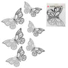 Mariposas Decorativa Colores x 6 Un Solo Tamaño 20x13 cm