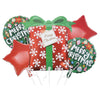 Bouquet Globos Metalizados Feliz Navidad Varios Diseños