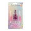 Vela Forma Feliz Cumpleaños Botella Velas
