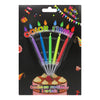 Vela Pastel de Cumpleaños Flama de Colores