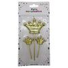 Juego de 3 Velas de Corona de Feliz Cumpleaños