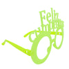 Gafas Fosforecente Redonda Feliz Cumpleaños Paquete x6
