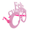 Gafas Fosforecente Redonda Feliz Cumpleaños Paquete x6