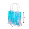 Bolsa de Regalo PVC Transparentes Holográfica Iridiscente con Asa 20x7x26