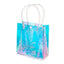 Bolsa de Regalo PVC Transparentes Holográfica Iridiscente con Asa 20x7x26