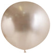Globos Látex Biodegradables Espejo Cromado Champaña