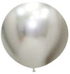 Globos Látex Biodegradables Espejo Cromado Plateado /895