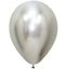 Globos Látex Biodegradables Espejo Cromado Plateado /895