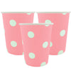 Vaso Cartón Biodegardables Puntos 9 Onzas x12