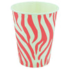 Vaso Cartón Zebra 9 Onzas x12