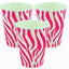 Vaso Cartón Zebra 9 Onzas x12