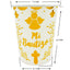 Vaso Cartón Biodegradable Metalizado Mi Bautizo 8 Onzas x12
