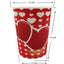 Vaso Cartón Biodegradable Corazones 9 Onzas x12