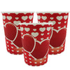 Vaso Cartón Biodegradable Corazones 9 Onzas x12