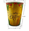 Vaso Cartón 8 Onzas Biodegradables Feliz Navidad x 12