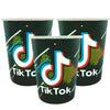 Vaso Cartón Biodegradable Tik Tok 9 Onzas x12