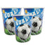 Vaso Cartón 8oz Biodegradable Futbol x12 pcs
