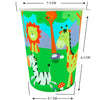 Vaso Cartón Biodegradable Animales 8 oz