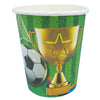 Kit (Cubiertos-Platos-Servilletas-Vasos) Fútbol Verde