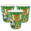 Kit (Cubiertos-Platos-Servilletas-Vasos) Fútbol Verde