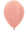 Globos Látex biodegradables Satinados Perlado Oro Rosa M70