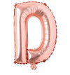 Globos Metalizados Letras Oro Rosa