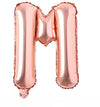 Globos Metalizados Letras Oro Rosa