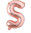 Globos Metalizados Letras Oro Rosa